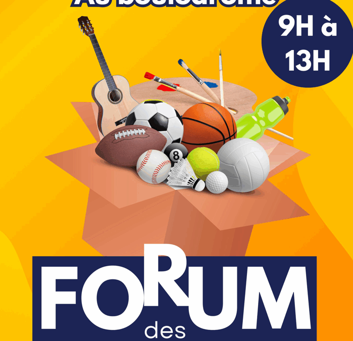 Réservez votre dimanche 7 septembre pour venir au Forum des Associations